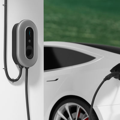 شاحن متنقل من النوع 2 Wallbox EV ، محطة شحن كهربائية للسيارات 3000 فولت من النوع 2 7.36 KW