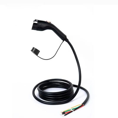 كابل شاحن السيارة الكهربائية AC 110V-240V 48Amp ، كابل شحن 11kW EV من النوع 1