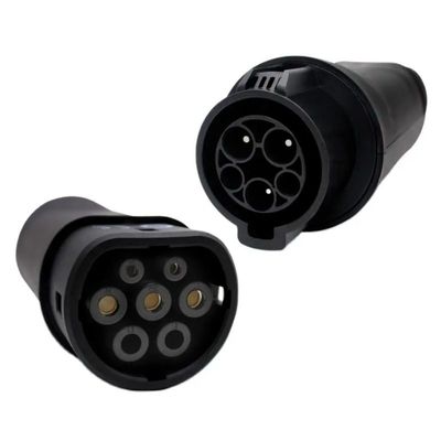 سيارة كهربائية SAE J1772 Type1 to Type2EV Charging Connector ، AC EV Charger Adapter 22KW