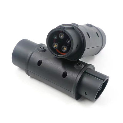 Type2 إلى Type1 محولات شاحن السيارات الكهربائية 32A ، محول شاحن EV AC 250V