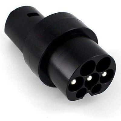 Type2 إلى Tesla Charging Adapter 80 Amp 250V AC لحماية شاحن السيارة الكهربائية IP55