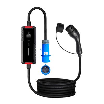 7KW EV شاحن سيارة من النوع 2 الطاقة الجديدة لشحن المركبات كومة AC للاستخدام المنزلي القابل للتعديل