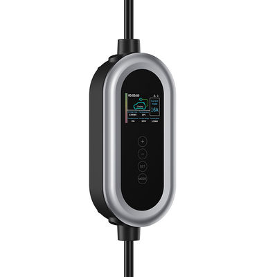 IP65 Level EV محطة الشاحن السريع النوع 2 AC 7kw شاحن EV شحن كومة مع زر اللمس