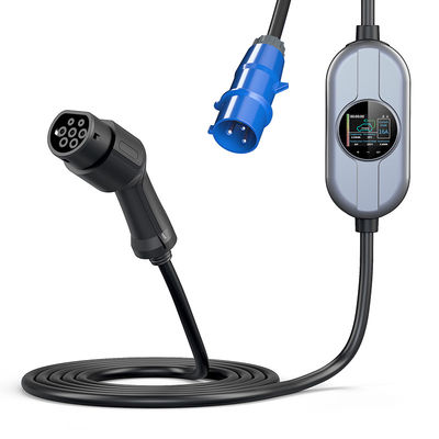 شاحن سيارة EV Type2 IEC62196 16A محطة شحن كهربائية محمولة تيار متردد 250 فولت