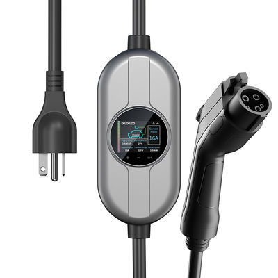 محطة شحن AC 250V من النوع 1 لشاحن EV للسيارة الكهربائية مع حماية IP65 لشاشة LCD