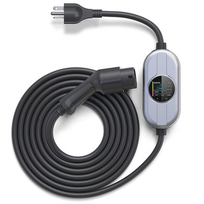 16A Type1 Mobile Charging Staion AC شحن كومة SAE J1772 مع LCD