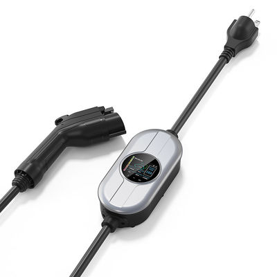 16A Type1 Mobile Charging Staion AC شحن كومة SAE J1772 مع LCD