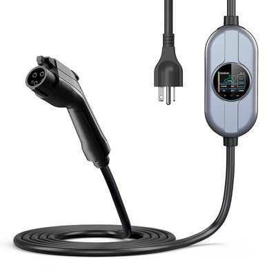 16A Type1 Mobile Charging Staion AC شحن كومة SAE J1772 مع LCD