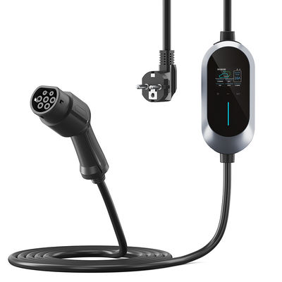 16A Home EU Portable EV Cahrger محطة شحن كهربائية ذكية للمركبة السريعة CE ، RoHS ، IP65