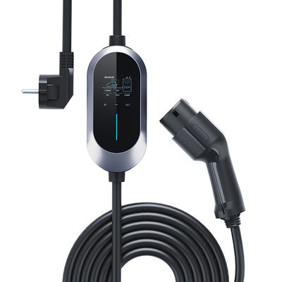 16A 3.84kw EV شاحن سيارة النوع 2 AC 230V المستوى 2 شاحن محمول للسفر 5m كابل