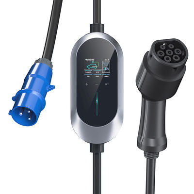 7.36KW Type 2 OEM / ODM EV شاحن سريع ، محطة شحن EV محمولة ، شاحن سيارة AC