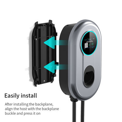 IEC 62196 EV شاحن سريع من النوع 2 16A قابل للتعديل Wallbox المستوى 2 سيارة محمولة