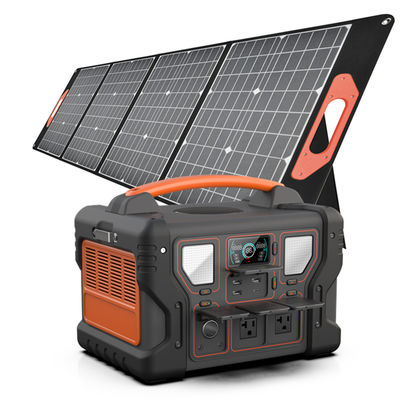 1000W الرئيسية / خارج محطة الطاقة الاحتياطية 1008Wh LiFePO4 بطارية مع لوحة للطاقة الشمسية