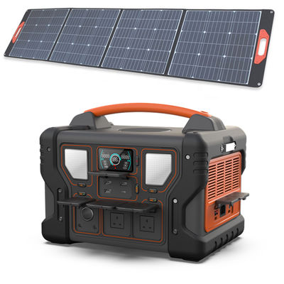 1000W محطة الطاقة المحمولة 999Wh UL Li-Ion Battery Backup Power Supply مع لوحة شمسية