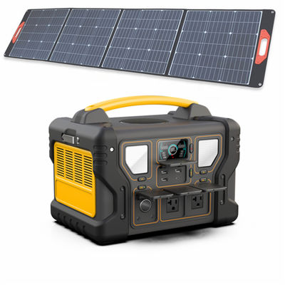 1000W محطة الطاقة المحمولة 999Wh UL Li-Ion Battery Backup Power Supply مع لوحة شمسية