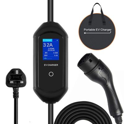 7Kw 32A Home EV شاحن سريع Type2 شاحن محمول للسيارات الكهربائية